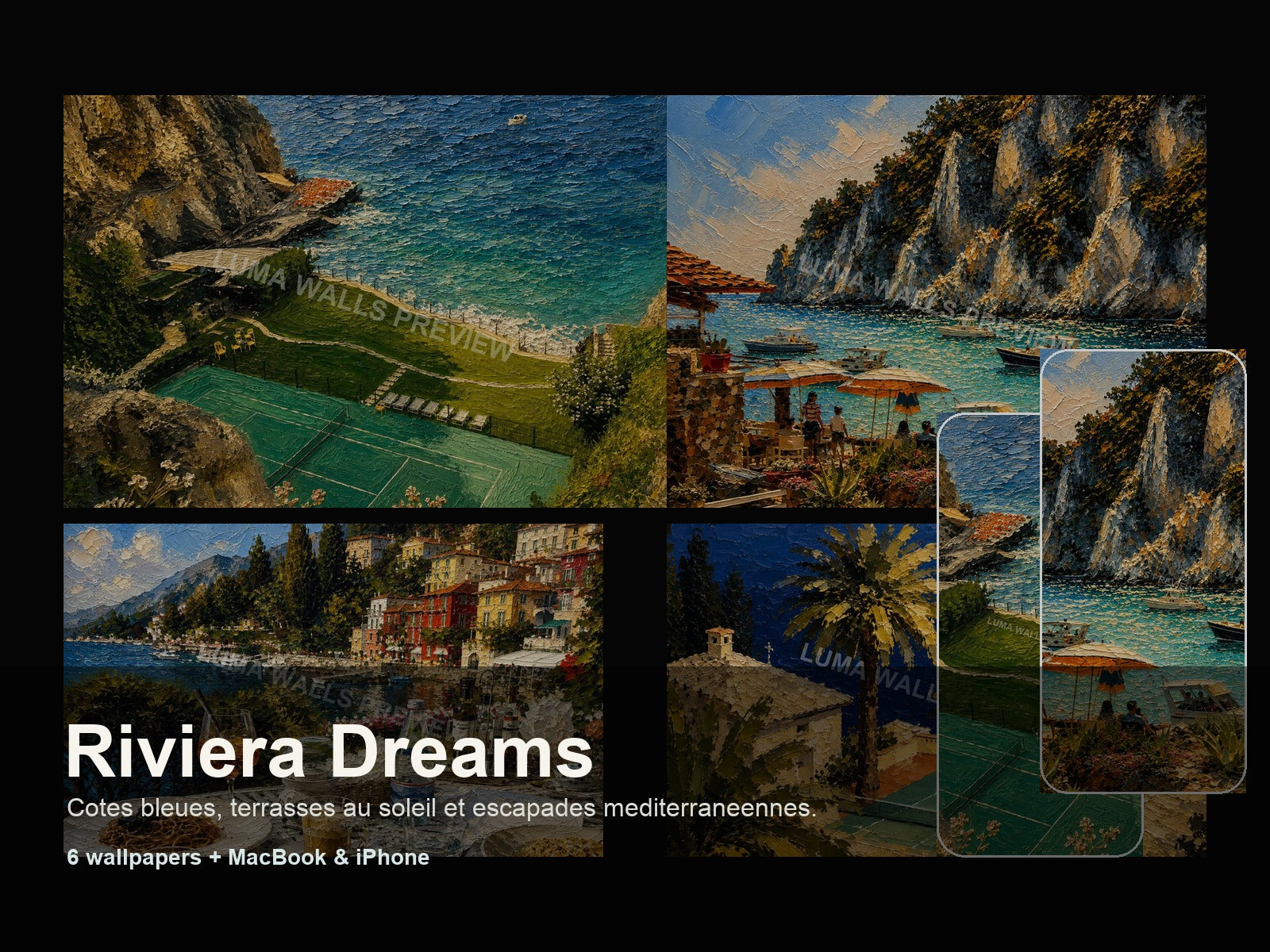 Riviera Dreams wallpaper pack